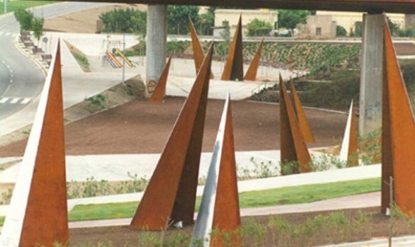 escultura geometria ombres patrimonilh